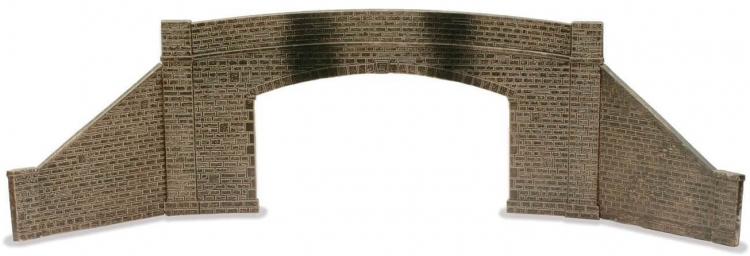 Peco - Lineside Kit - Road Bridge Sides & Walls - Stone - Double Track - Out of Stock