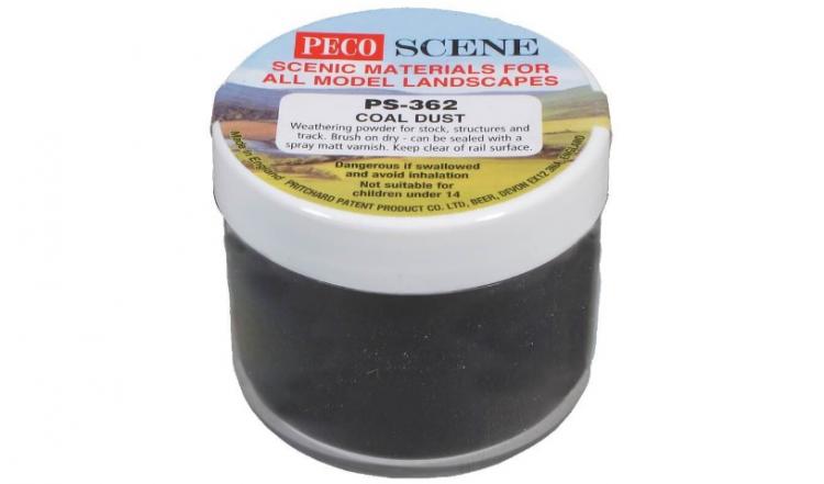 Peco - Weathering Powder - Coal Dust - In Stock Peco - Weathering Powder - Coal Dust - In Stock