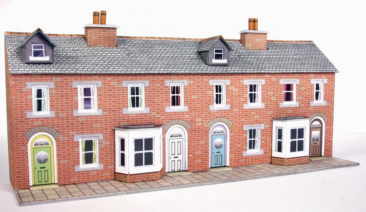 Low Relief - Terraced House Fronts - Red Brick - Out of Stock