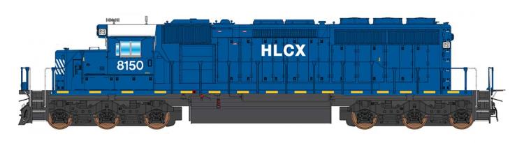 InterMountain - EMD SD40-2 - HLCX #8148 (Helm Leasing - Blue)- Pre Order