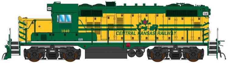 InterMountain - EMD GP10 - Central Kansas (ex CTRW) #1025 (Green & Yellow) - Pre Order