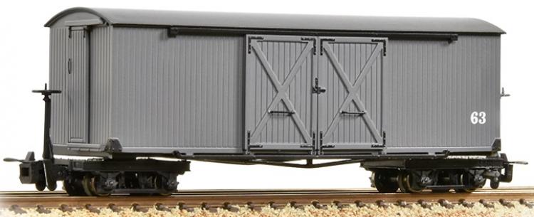 Bachmann - Bogie Covered Goods Wagon #63 (Nocton Light - Grey) - Out of Stock