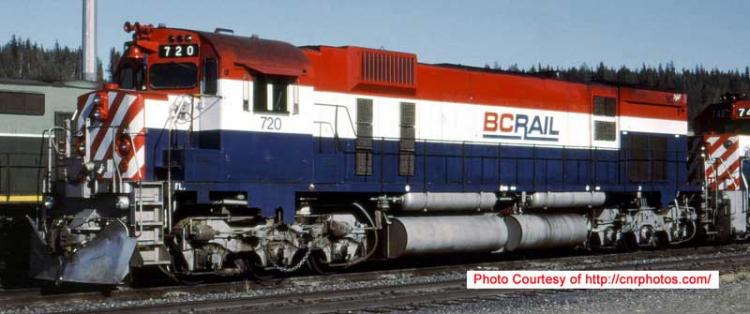 Bowser - MLW M630 - BC Rail #720 (RWB)