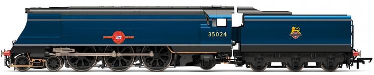 BR Merchant Navy 4-6-2 #35024 'East Asiatic Company' (Blue - Early Crest) - In Stock BR Merchant Navy 4-6-2 #35024 'East Asiatic Company' (Blue - Early Crest) - In Stock
