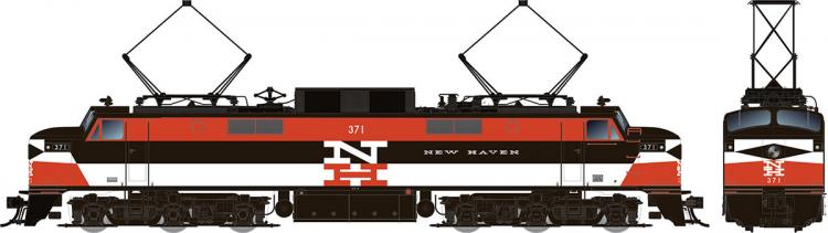 Rapido - New Haven EP-5 'Jet' - NH #371 (Repaint - With Vents) - Pre Order