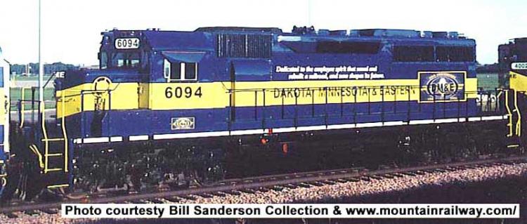 Bowser - GMD SD40 - DME #6094 ex CP (Blue & Yellow - 20th Anniversary) - Pre Order