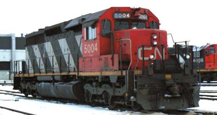 Bowser - GMD SD40 - CN #5006 (Stripes) with Snow Shield, DB & Ditch Lights - Pre Order