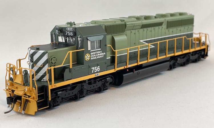 Bowser - GMD SD40-2 - BC Rail #756 (Two-Tone Green) - Sold Out