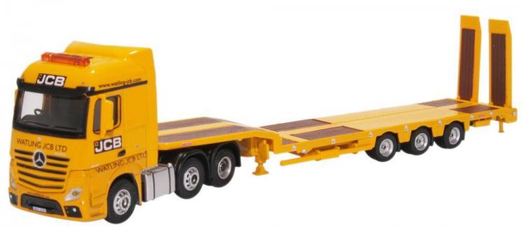 Oxford - Mercedes Actros Low Loader - JCB Yellow - Sold Out