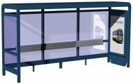 R8681 : Modern Bus Stop R8681 : Modern Bus Stop