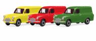 R7019 : 3 x Ford Anglia Vans (no markings)