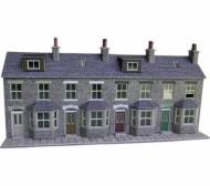 PO221 : Low Relief Terraced House Fronts - Stone