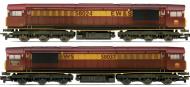 R2411 : 2 x EWS Class 58s Co-Co Diesel electrics Nos. 58024/37, weathered R2411 : 2 x EWS Class 58s Co-Co Diesel electrics Nos. 58024/37, weathered