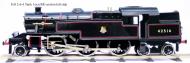 E/8 : Stanier 2-6-4T tank loco in BR lined black with early BR crest, No. 42608