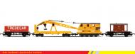 R6365 : Breakdown Train - 20T Brake Van, Crane, SWB Open wagon