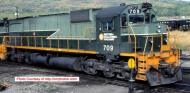 24855 : Bowser - MLW M630 - BC Rail #709 (Two Tone Green - Lightning) - Pre Order 24855 : Bowser - MLW M630 - BC Rail #709 (Two Tone Green - Lightning) - Pre Order