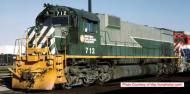 24864 : Bowser - MLW M630 - BC Rail #707 (Two Tone Green - Lightning) - Pre Order 24864 : Bowser - MLW M630 - BC Rail #707 (Two Tone Green - Lightning) - Pre Order