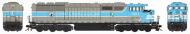 24981 : Bowser - GMD SD40-2F - CMQ #9011 (Blue & Grey) Round Porthole - Pre Order 24981 : Bowser - GMD SD40-2F - CMQ #9011 (Blue & Grey) Round Porthole - Pre Order