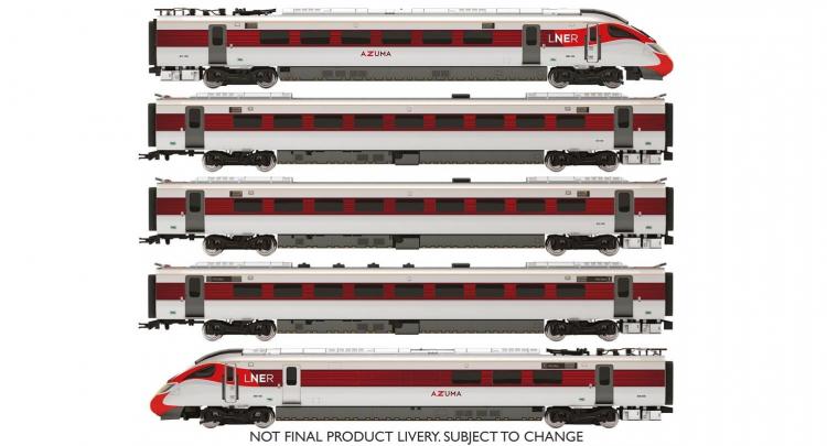 Class 800/1 Azuma #800201 (LNER - White & Red) 5-Car Train Pack - In Stock
