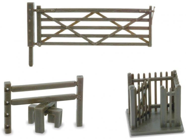 Peco - Lineside Kit - Field Gate, Stiles & Wicket Gate