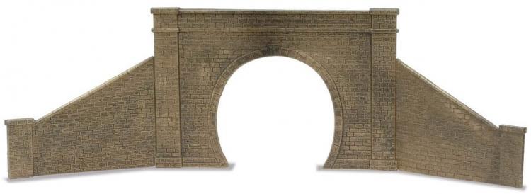 Peco - Lineside Kit - Tunnel Mouth & Walls - Stone - Single Track - In Stock