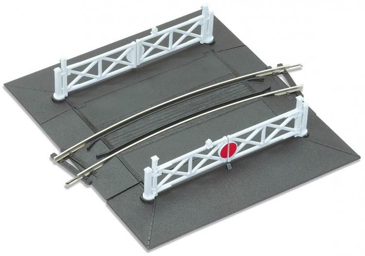 Peco - Code 100 - Curved Level Crossing - 1st Radius - Out of Stock