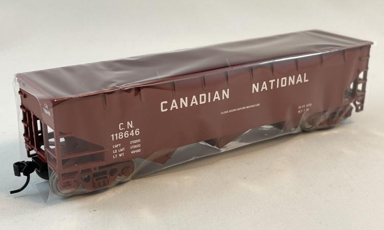 Bowser - 70 Ton Offset Hopper Cars - CN #118646 (Brown - Block Lettering) - Sold Out