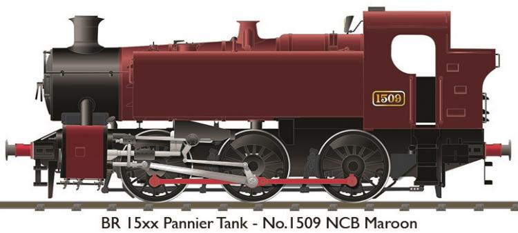 NCB (ex-BR) 15xx 0-6-0PT #1509 (NCB Maroon) - Pre Order