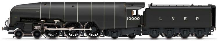 LNER W1 Hush Hush 4-6-4 #10000 (Grey) 1935 Double Chimney - In Stock