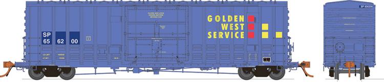 Rapido - PC&F B-100-40 Boxcar - Golden West #656200 (Blue - SP Patch) - In Stock
