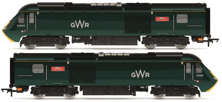 Class 43 HST 'Castle' Set #43004 'Caerphilly Castle' & 43155 'Rougemont Castle' (GWR - Green) - Sold Out