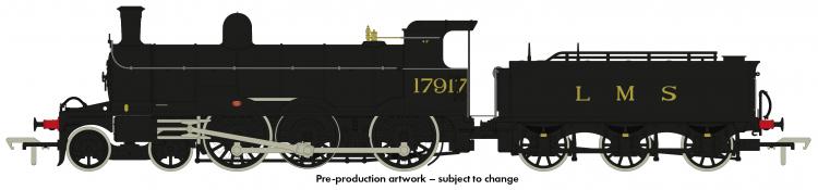 LMS (ex-HR) Jones Goods 4-6-0 #17917 (Unlined Black) DCC Sound - Pre Order
