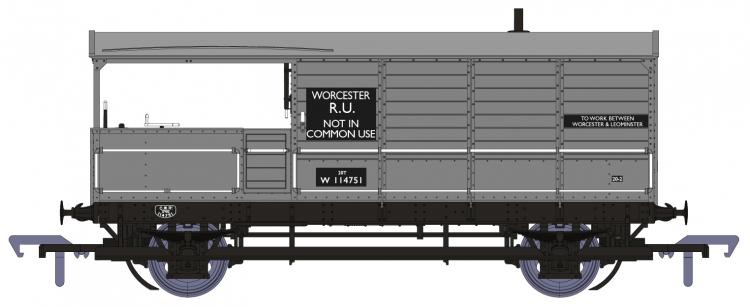 BR (ex-GWR) AA20 Toad Brake Van #W114751 'Worcester' (Grey) - Pre Order