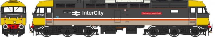 Class 47/4 #47555 'The Commonwealth Spirit' (BR Intercity - Executive) - Pre Order