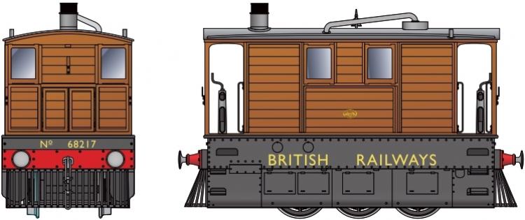 BR J70 Tram 0-6-0T #68217 ('British Railways') with Side Skirts & Cowcatchers - DCC Sound - Pre Order