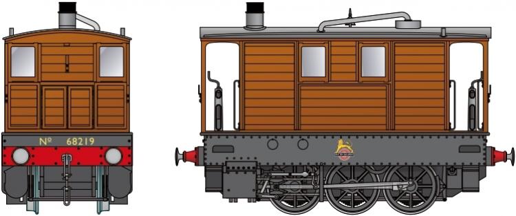 BR J70 Tram 0-6-0T #68219 (Early Crest) with No Skirts - DCC Sound - Pre Order