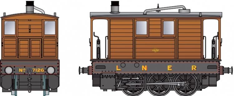 LNER J70 Tram 0-6-0T #7126 (Lined Black) with No Skirts - DCC Sound - Pre Order