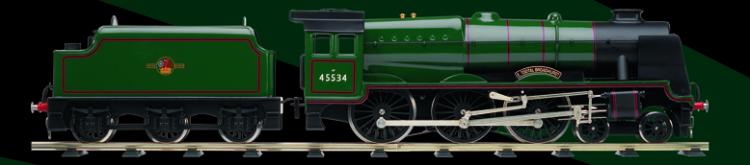 Rebuilt Patriot 4-6-0 No. 45534 'E. Tootal Broadhurst' in BR Brunswick Green