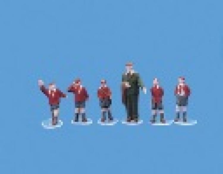 Schoolboys and Master