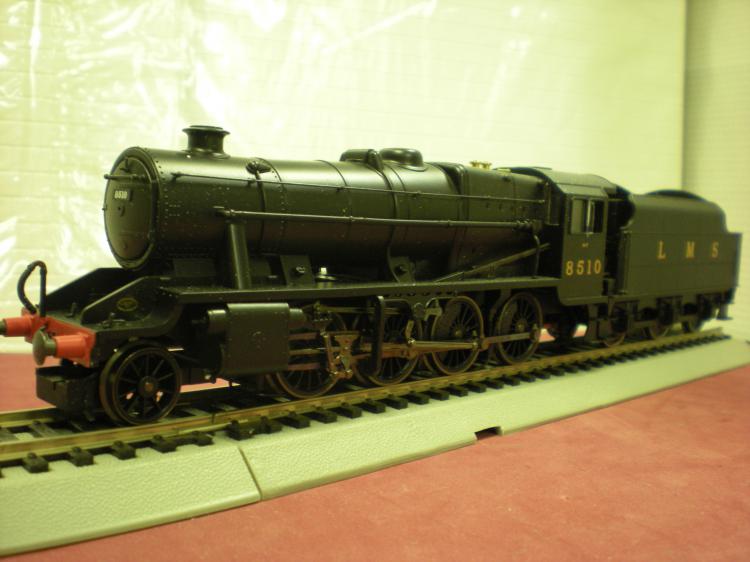 LMS Class 8F, 2-8-0 in unlined black, No. 8510. As new, never run. Boxed.