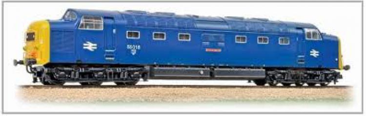 Class 55 'Deltic' 55018 'Ballymoss' BR Blue (DCC Sound).  -  Available to order
