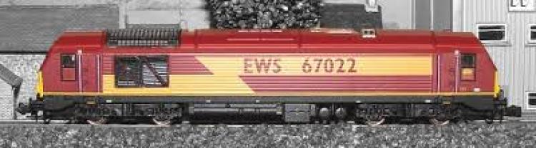 CLASS  67  No. 67022 in EWS  Maroon livery - Dummy