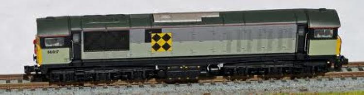 Class 58 No. 58017 in Triple Grey Coal Sector livery