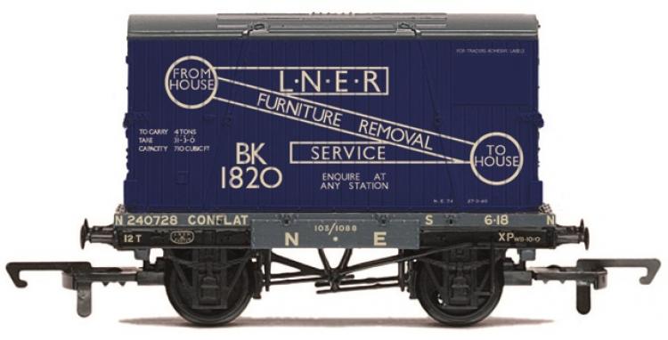 LNER Conflat & Container #BK1820 (Clearance - was $20) - Sold Out