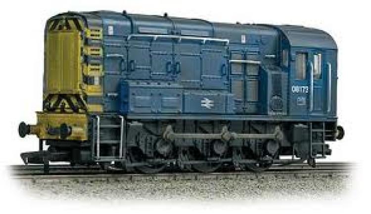 Class 08 Diesel Shunter 08173, BR Blue, weathered.  -  In stock