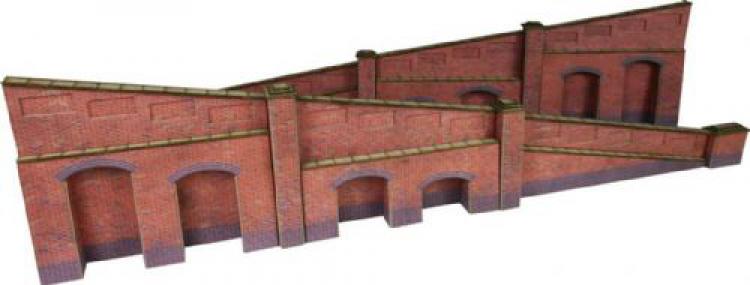 Tapered Retaining Wall - Red Brick - In Stock (1 only)