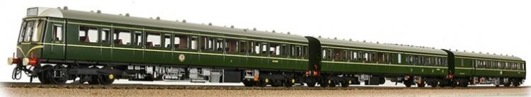 Class 117 3-Car DMU #W51349 - W59501 - W51391 (BR Green - Speed Whiskers) - In Stock