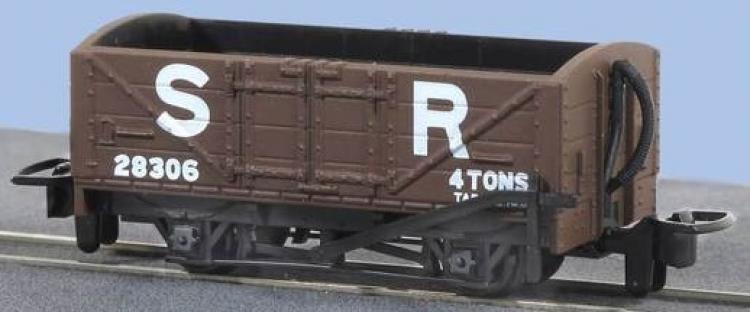 Peco - 4 Wheel Open Wagon #28306 (Southern Railway Brown) - In Stock