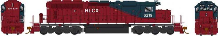 Bowser - GMD SD40-2 - HLCX #6219 ex QNSL (Maroon & Blue) - Pre Order