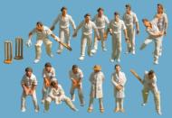 5300 : Peco - Modelscene - Cricketer Figures (15 Pack with Wickets) - In Stock